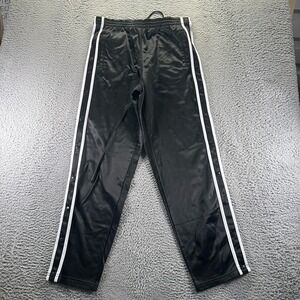 Solare Sporta Sweatpants Mens M Black Polyester Fleece Lined Performance Sports